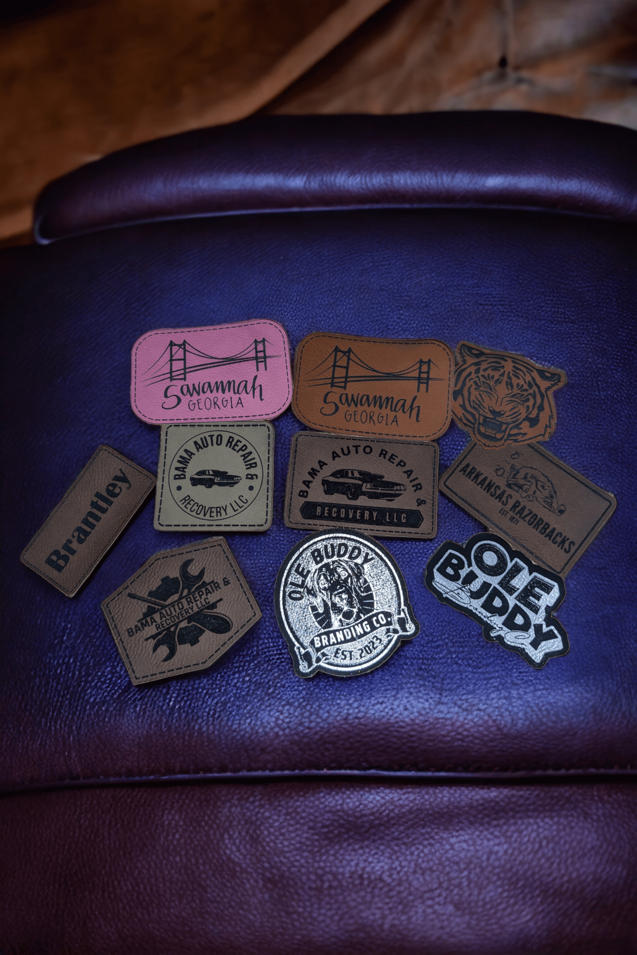 Iron-On Patches - Laser Engraved & Cut