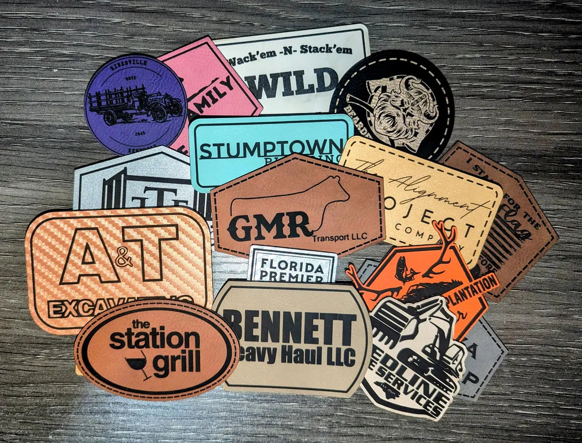 Iron-On Patches - Laser Engraved & Cut